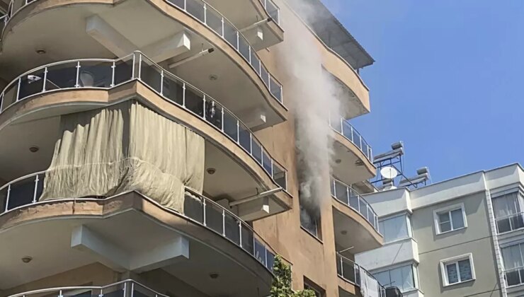 Aydın’da 7 Katlı Apartmanda Yangın Korkuttu