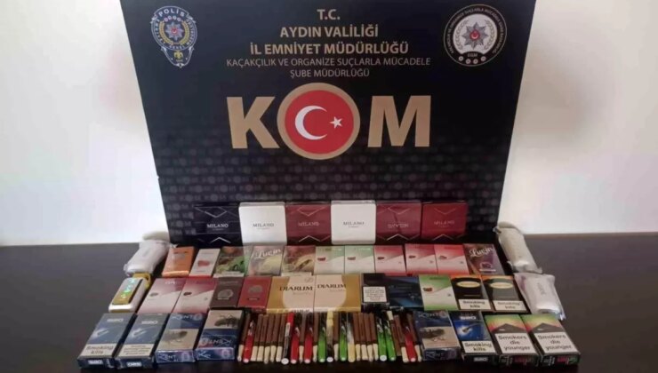 Aydın’da Kaçak İçki ve Sigara Operasyonu: 47 Puro, 32 Paket Sigara ve 4 Elektronik Sigara Ele Geçirildi
