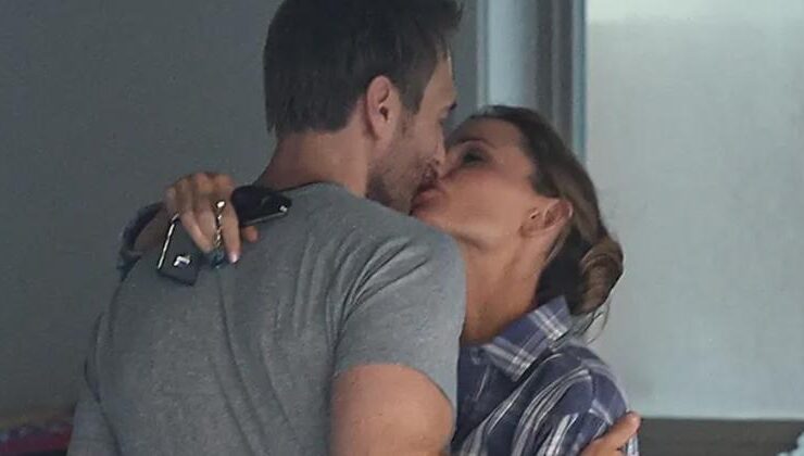 Ünlü çifti adım adım takip edip yakaladılar: Garaj kapısında aşk oyunları