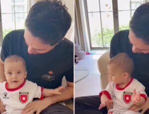 Ünlü çiftin ilk torunu nasıl da büyüdü.