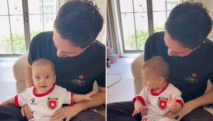 Ünlü çiftin ilk torunu nasıl da büyüdü.