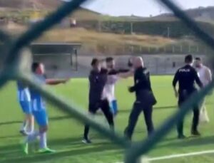 Amatör lig maçında çıkan tartışmayı polis biber gazıyla bastırdı