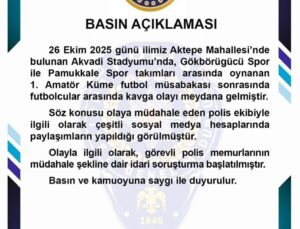 Amatör maçta polisin biber gazlı müdahalesiyle ilgili soruşturma başlatıldı