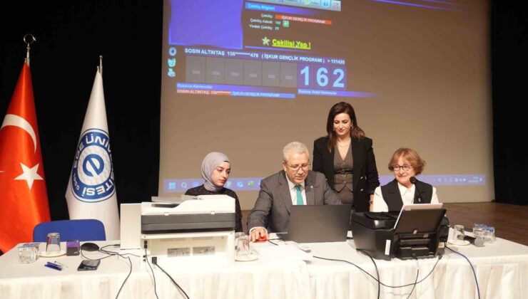 EÜ’de “İŞKUR Gençlik Programı”na katılacak öğrenciler kura ile belirlendi
