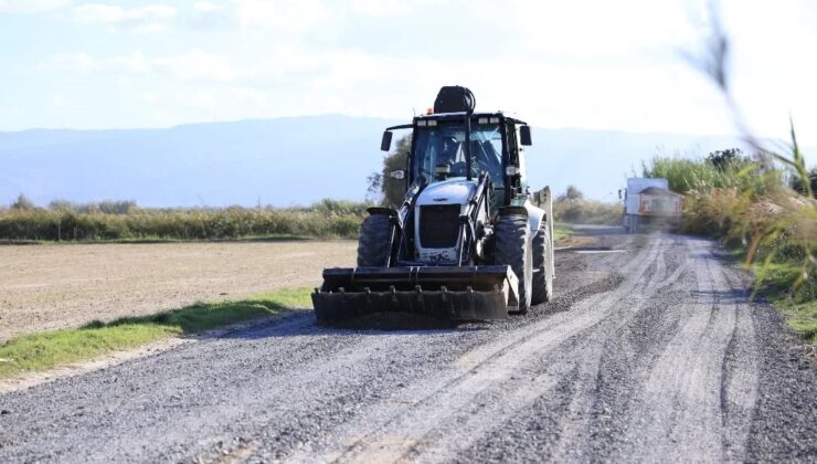 İncirliova Sınırteke’de yol genişletme çalışması yapılıyor