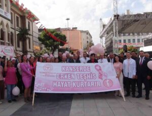 Kanserde erken teşhisin önemine dikkat çekmek için yürüdüler