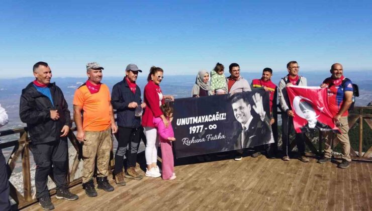 Manisa’da ’Şehitlikten zirveye’ 1500 metrelik anma tırmanışı