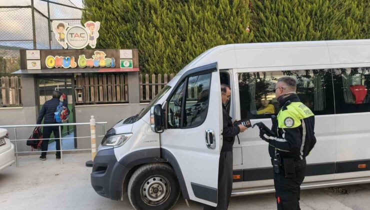 Menteşe’de öğrenci servis araçlarına yönelik kapsamlı denetim