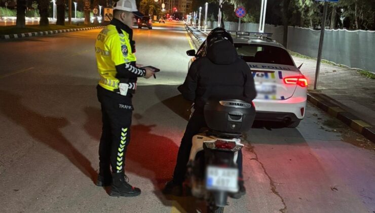Motosiklet denetiminde ceza yağdı