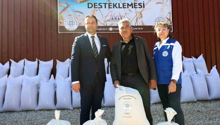 Muğla Büyükşehir’den Kırsal Kalkınmaya 330 tonluk yem tohumu desteği