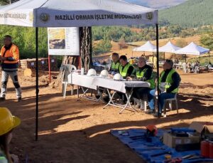 Nazilli Orman İşletme Müdürlüğü’nde üretim tatbikatı yapıldı