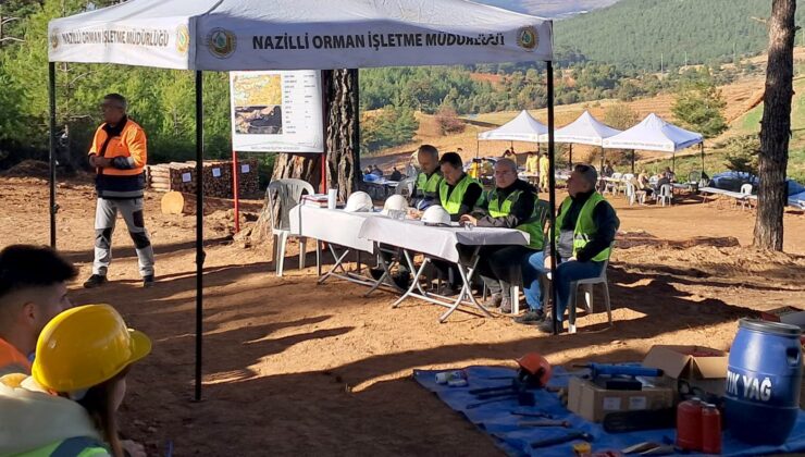 Nazilli Orman İşletme Müdürlüğü’nde üretim tatbikatı yapıldı