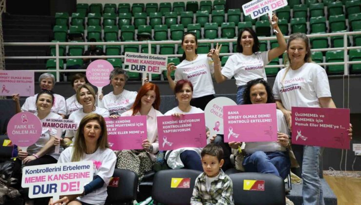 Pembe farkındalık parkeye taşındı