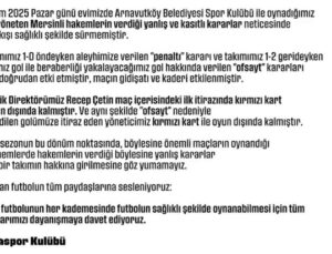 Somaspor’dan maçın hakemlerine tepki