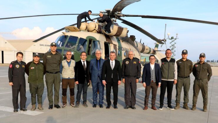 Aydın Jandarma Helikopter Filo Komutanlığı ekibine teşekkür belgesi
