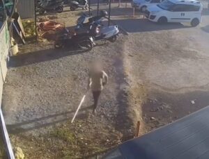 Güvenlik Kamerasına Borulu Müdahale