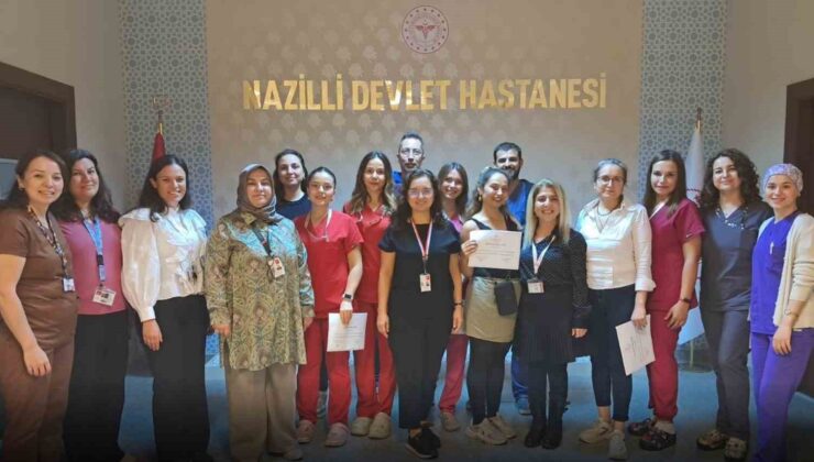 Nazilli’de ameliyathane hemşireleri sertifikalarını aldı