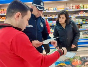Çine’de zincir marketler denetlendi