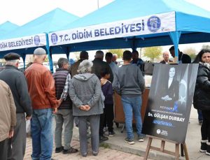 Didim’de merhume başkan Durbay için lokma hayrı düzenlendi