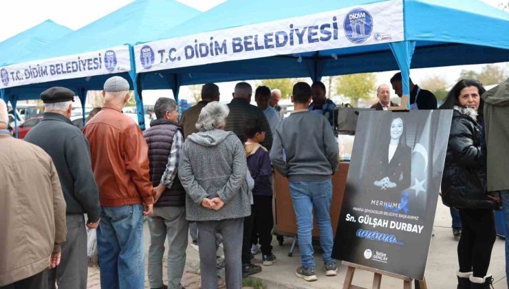 Didim’de merhume başkan Durbay için lokma hayrı düzenlendi