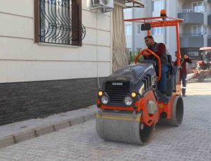Nazilli Belediyesi Yeni Mahalle’deki taş döşeme çalışmasını tamamladı