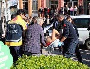 Saldırı anı an be an güvenlik kamerasına yansıdı