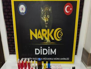 Didim’de 1 kilo sıvı uyuşturucu ele geçirildi