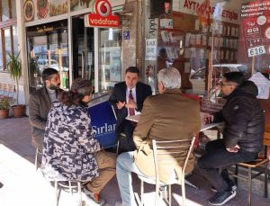 Kaymakam Gündoğdu çarşı esnafıyla buluştu