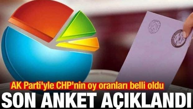 Son anket ortaya çıktı! AK Parti’yle CHP’nin oy oranları belli oldu