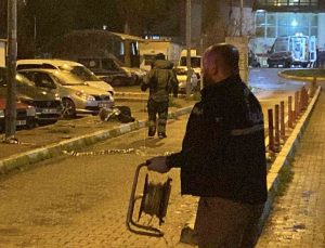 Aydın’da hastane önündeki şüpheli valizden giyecek çıktı