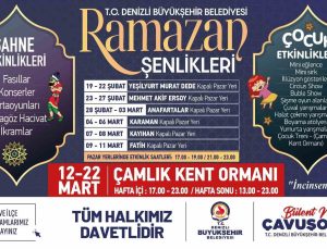 Denizli Büyükşehir 57 ayrı noktada iftar sofrası kuracak