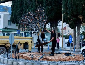 Kavşak düzenleme çalışması tamamlandı
