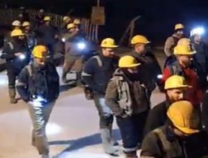 Kınık’ta maden işçileri eylemde