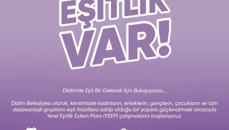 Didim Belediyesi Yerel Eşitlik Eylem Planı Çalıştayı düzenlenecek