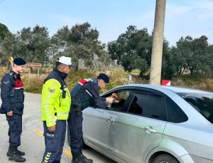 Germencik’te jandarma bayram boyunca sahadaydı