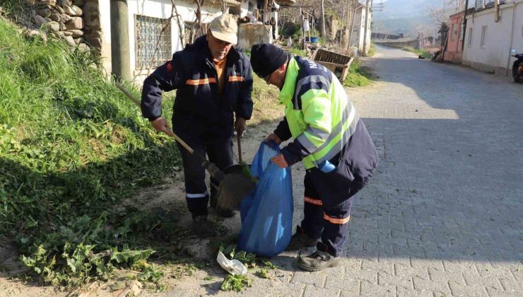 Nazilli’de bayram öncesi temizlik çalışması yapılıyor
