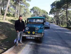 Eski yeşil cipler Aydın dağlarının vazgeçilmezi oldu