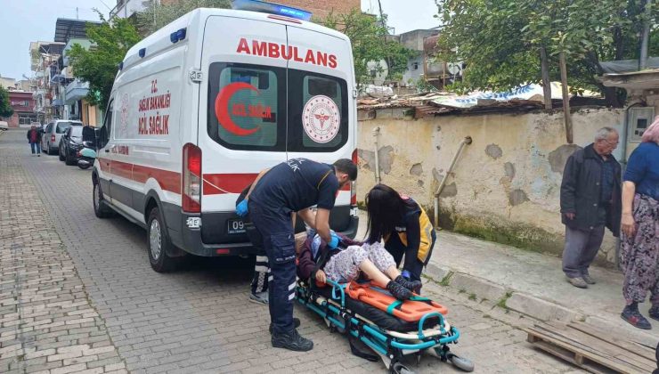 Evin bahçesinde düşen yaşlı kadın için ekipler seferber oldu