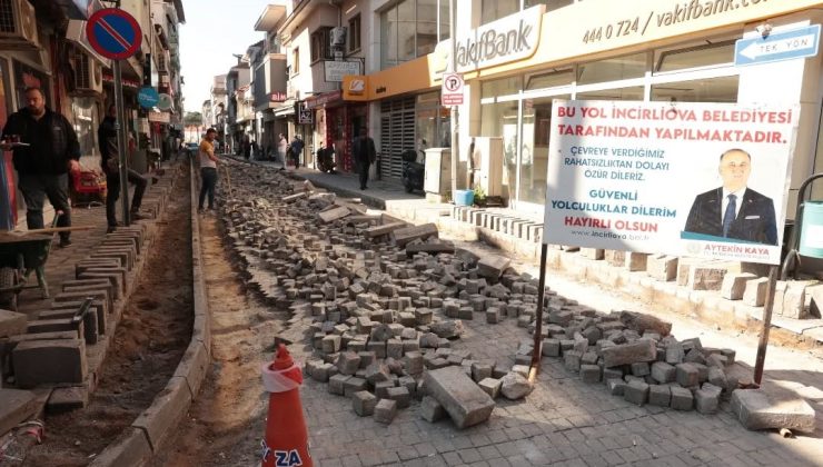 İncirliova’da Fevzi Paşa Caddesi yenileniyor