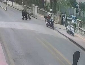 Kaldırımdan kaçtı, 500 bin liradan oldu