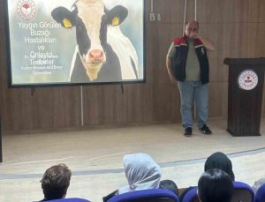 Köşk’te üreticilere buzağı ölümleri ve üreme verimliliği eğitimi