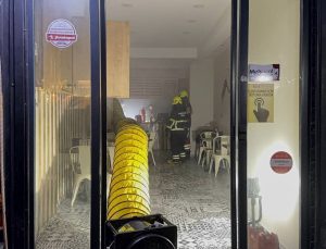 Aydın’da iş yerinde yangın paniği
