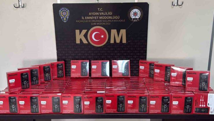 Aydın’da kaçak telefon operasyonu: 100 cihaza el konuldu