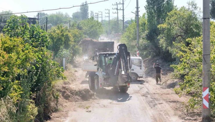 Aydın’da kırsal mahalle yollarında bakım ve temizlik çalışması