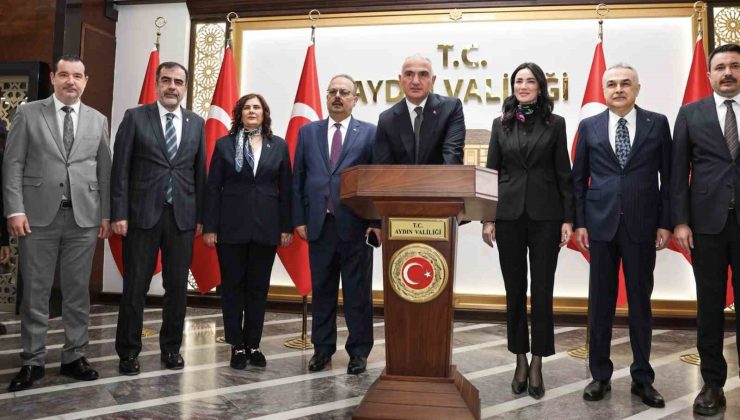 Bakan Ersoy’un ikinci durağı Aydın Valiliği oldu
