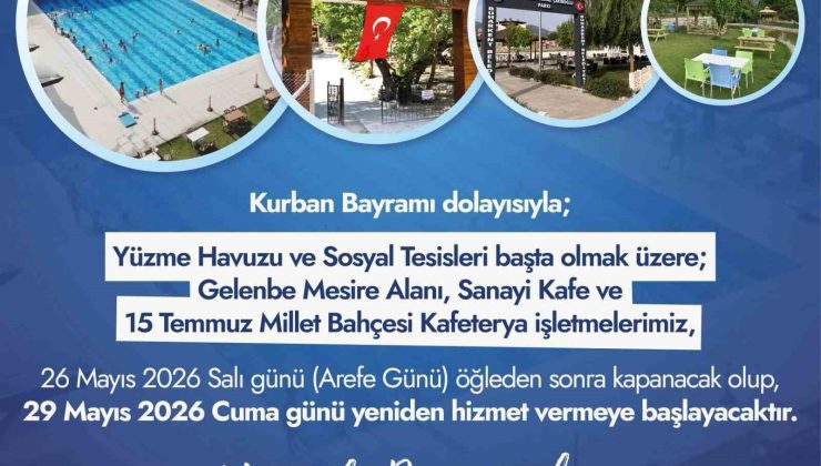 Buharkent Belediyesi’nden bayramda sosyal tesislerde geçici düzenleme