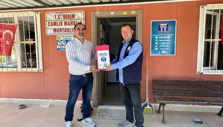 Didim’de atık piller geri dönüşüme kazandırılıyor