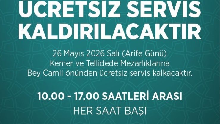 Efeler Belediyesi’nden ücretsiz ulaşım desteği