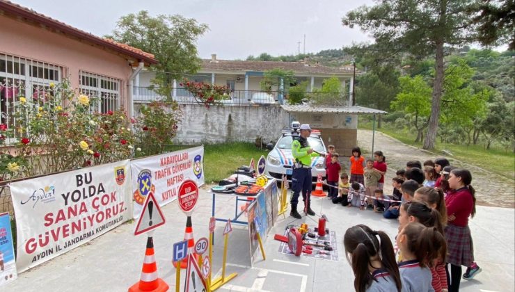 Karpuzlu’da öğrencilere trafik güvenliği eğitimi verildi
