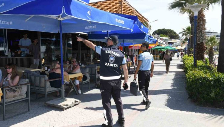 Kuşadası’nda plajlarda “sıfır işgaliye” denetimi sıklaştı